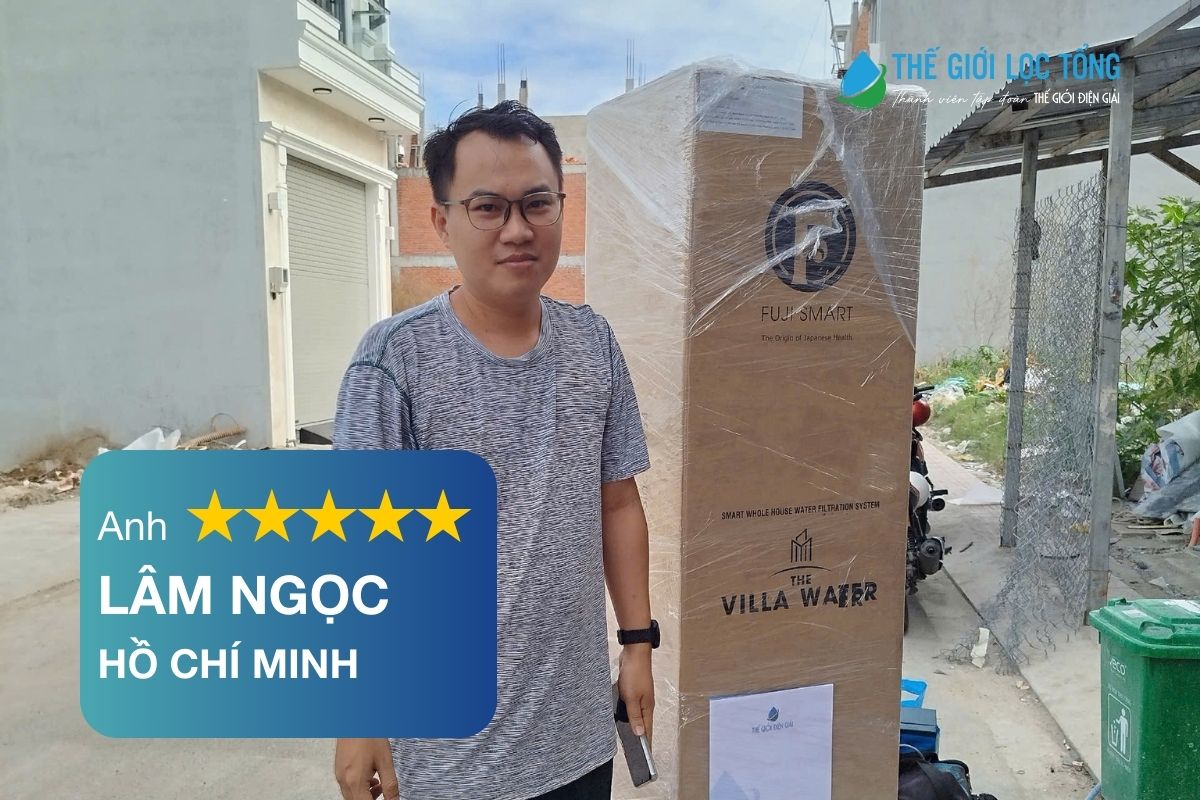 Anh Ngọc cảm thấy hoàn toàn xứng đáng khi đầu tư hệ thống lọc tổng