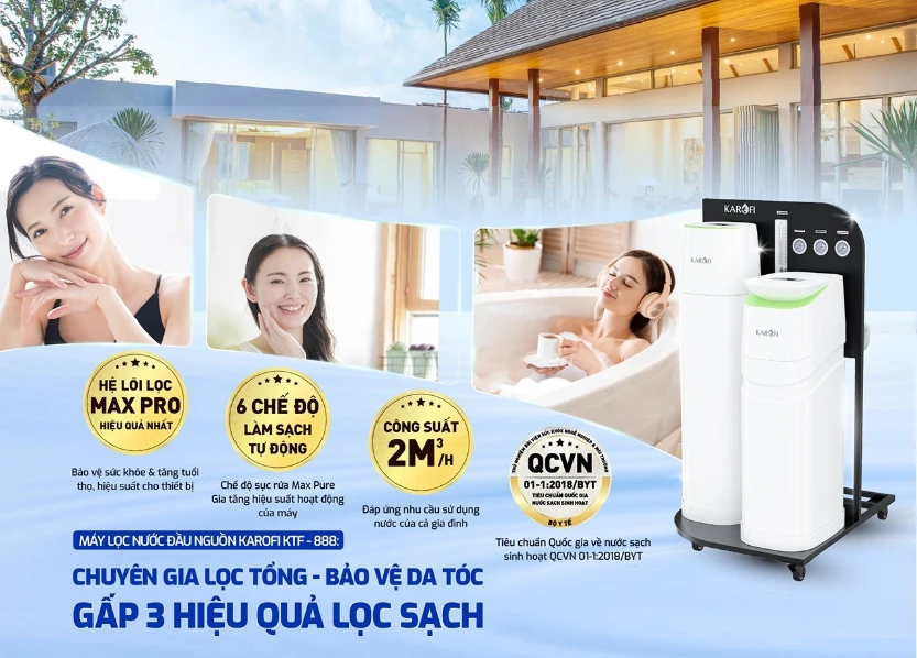 SOF 2025 01138 he thong loc tong Karofi KTF 888 7 Hệ thống lọc nước đầu nguồn cao cấp Karofi KTF-888 Thế Giới Lọc Tổng
