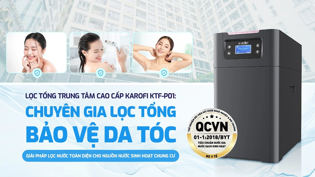 SOF 2025 01138 he thong loc tong Karofi KTF P01 3 Hệ thống lọc nước đầu nguồn Karofi KTF-P01 Thế Giới Lọc Tổng