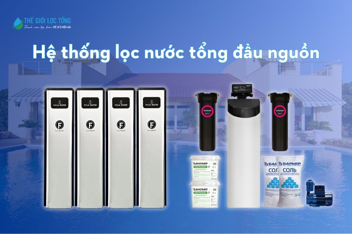 Công nghệ lọc nước hiện đại trong hệ thống lọc tổng