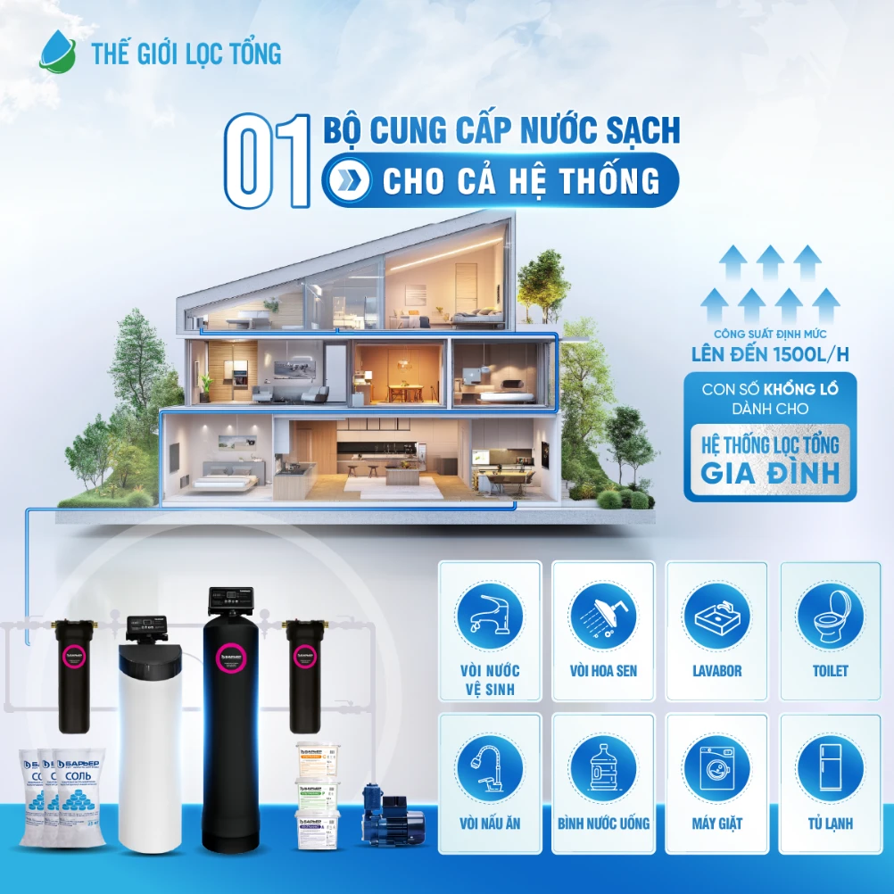 Hệ thống lọc tổng Barrier City Pro Hero Plus