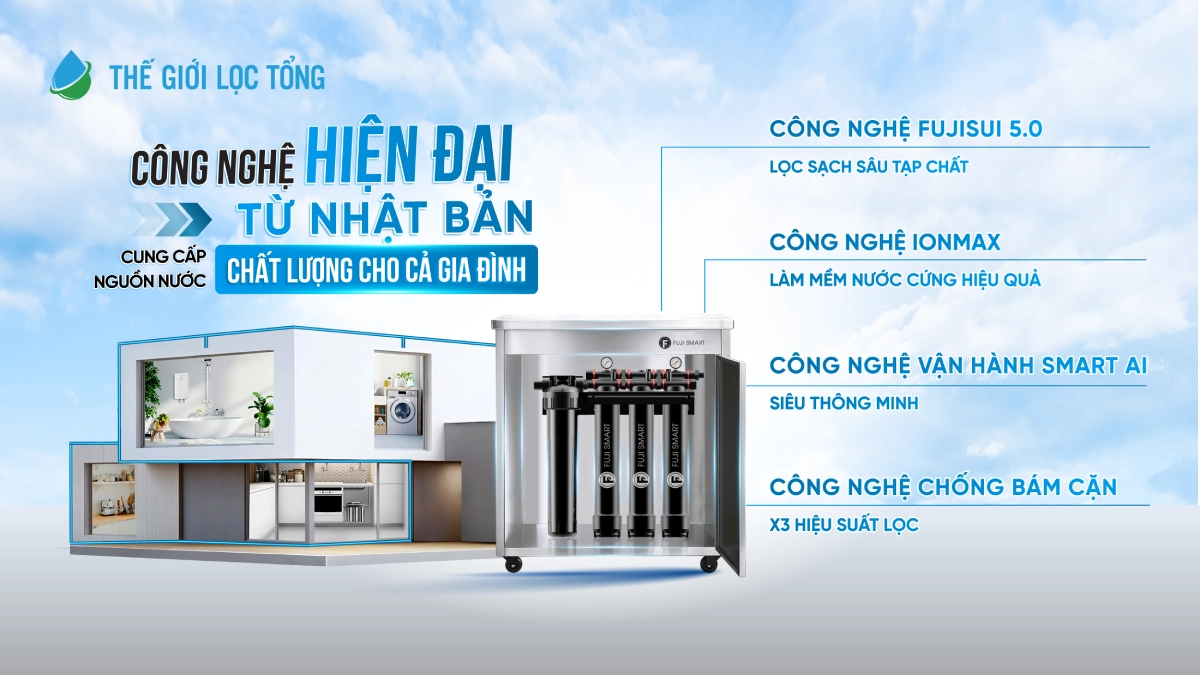 Hệ thống lọc nước đầu nguồn Fuji Smart APT 200 Plus - Thương hiệu Nhật Bản 26 Fuji Smart APT 200 Plus tích hợp nhiều công nghệ hiện đại, tiên tiến từ Nhật Bản