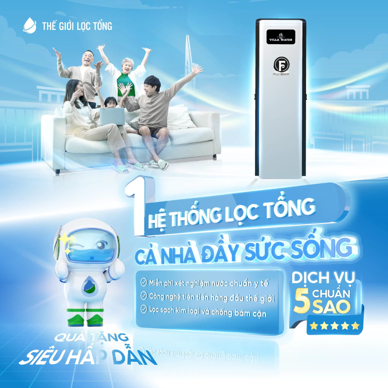 Thế giới lọc tổng chuyên phân phối những sản phẩm hệ thống lọc tổng đầu nguồn của thương hiệu nổi tiếng trong và ngoài nước