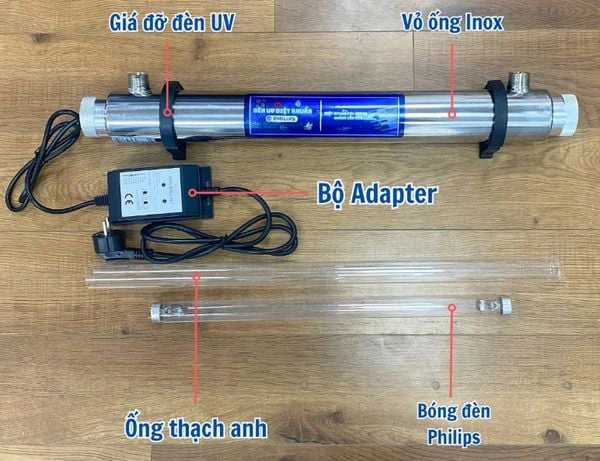 Thông tin các bộ phận của đèn UV diệt khuẩn Philips từ Ba Lan 