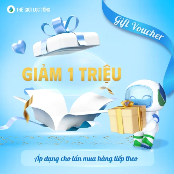 Gift Voucher giảm giá 1.000.000đ cho lần mua hàng tiếp theo tại Thế Giới Lọc Tổng