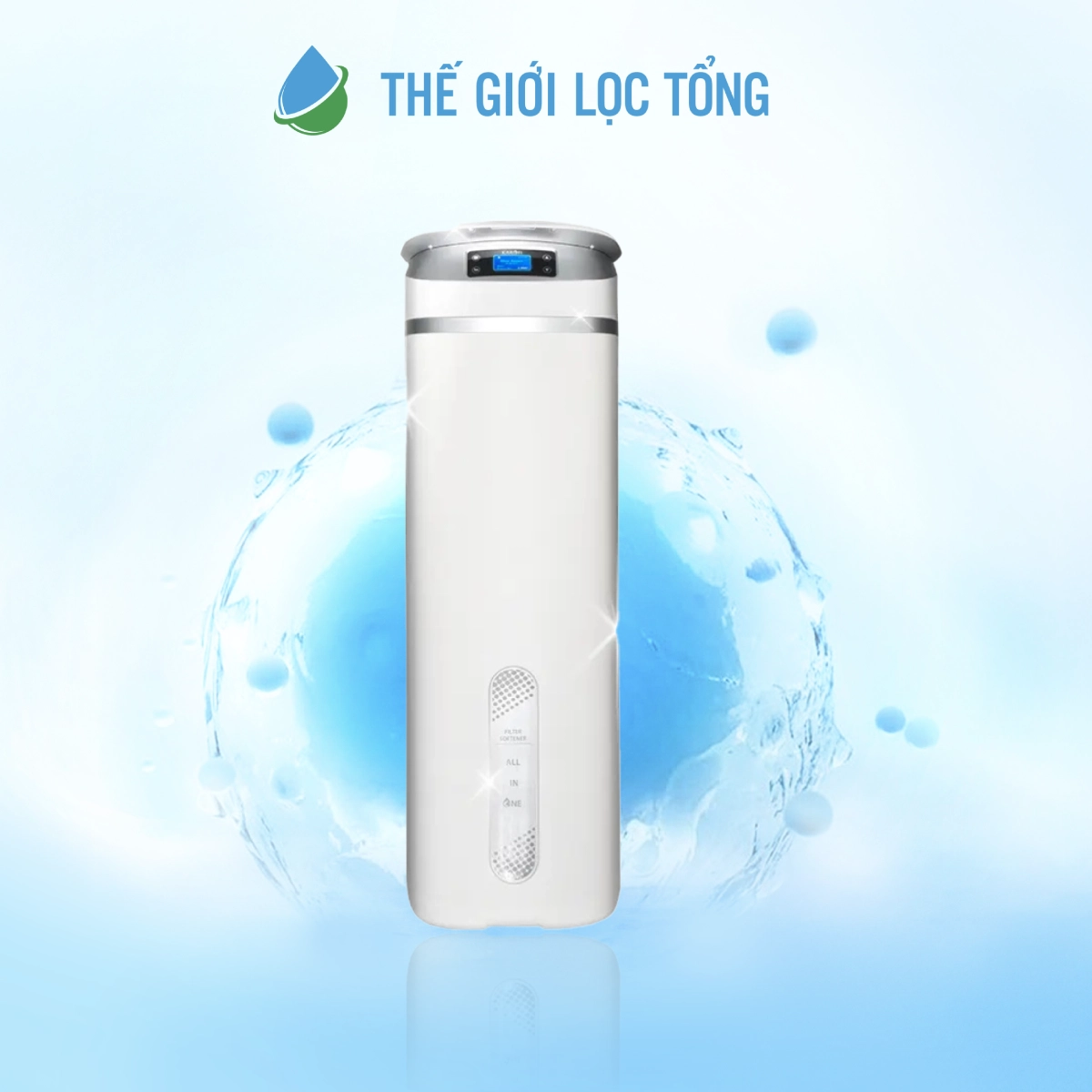 Hệ thống lọc tổng đầu nguồn Karofi KTF-P02 thiết kế tinh tế gọn đẹp