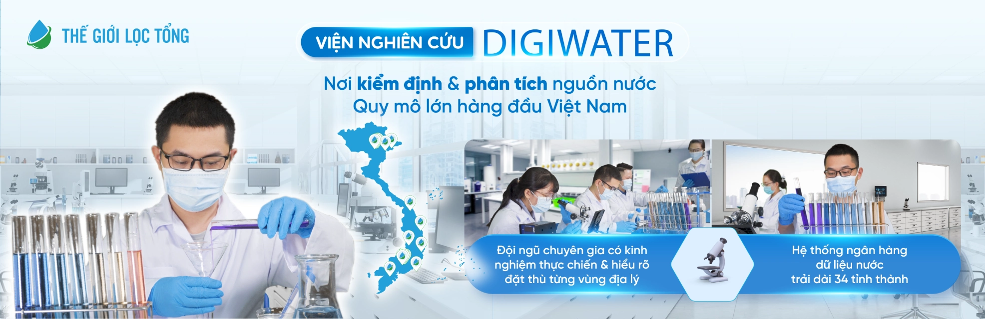 Thế Giới Lọc Tổng là chuỗi phân phối hệ thống lọc nước tổng đầu nguồn cao cấp tại Việt Nam, thuộc Tập đoàn Thế Giới Điện Giải với hơn 16 năm kinh nghiệm trong lĩnh vực xử lý nước và thiết bị y tế. Doanh nghiệp sở hữu hệ thống showroom trải nghiệm, đại lý toàn quốc và trung tâm dịch vụ ủy quyền chính hãng từ các thương hiệu hàng đầu thế giới.