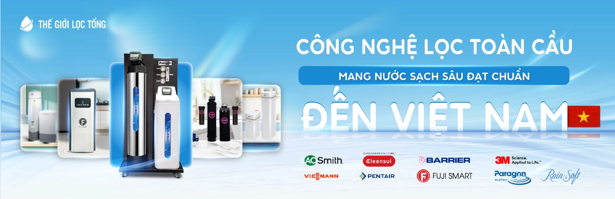 Thế Giới Lọc Tổng là chuỗi phân phối hệ thống lọc nước tổng đầu nguồn cao cấp tại Việt Nam, thuộc Tập đoàn Thế Giới Điện Giải với hơn 16 năm kinh nghiệm trong lĩnh vực xử lý nước và thiết bị y tế. Doanh nghiệp sở hữu hệ thống showroom trải nghiệm, đại lý toàn quốc và trung tâm dịch vụ ủy quyền chính hãng từ các thương hiệu hàng đầu thế giới.