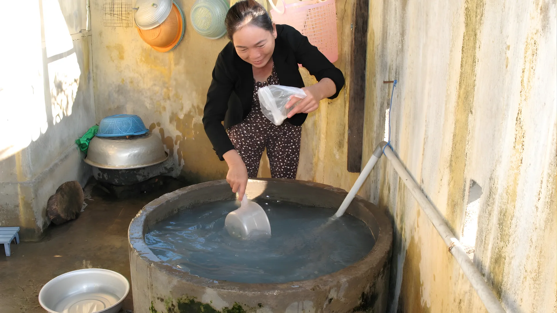 Nước giếng không được kiểm soát chất lượng như nước máy